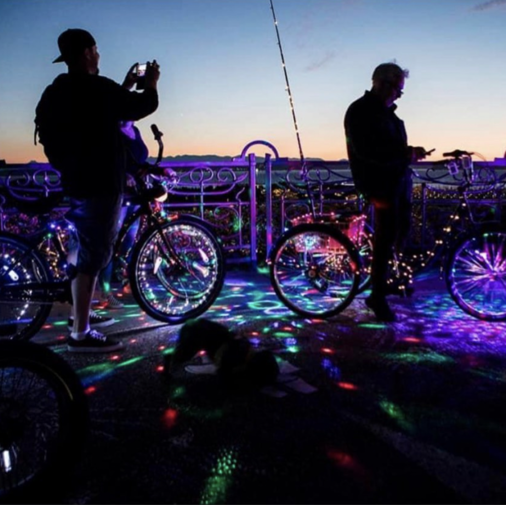 Lighted bikes